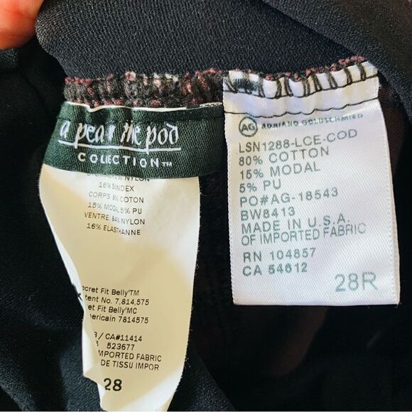 A Pea In A Pod AG Lace Pattern Maternity Jeans - Picture 5 of 5